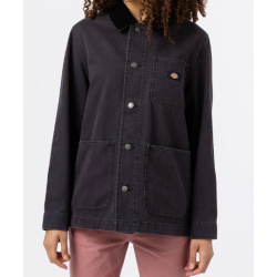 VESTE DICKIES DUCK CANVAS CHORE SW UNLINED - BLACK