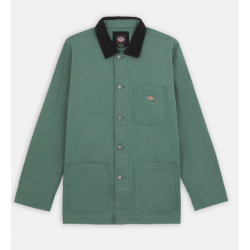 VESTE DICKIES DUCK CANVAS UNLINED CHORE SW - DARK FOREST GREEN 