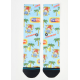 CHAUSSETTES STANCE POPS CREW - LIGHT BLUE