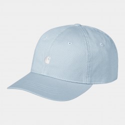 CASQUETTE CARHARTT WIP MADISON LOGO - FROSTED BLUE WHITE
