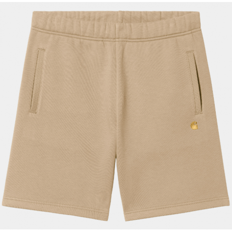 SHORT CARHARTT WIP CHASE SWEAT SHORT - SABLE GOLD