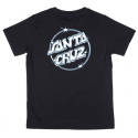 T-SHIRT SANTA CRUZ YOUTH GLINT DOT - BLACK