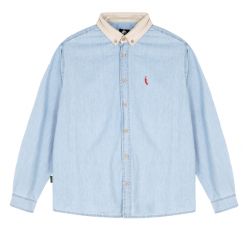 CHEMISE MAGENTA PWS LS SHIRT - WASHED DENIM