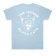 T-SHIRT JACKER BLACK CAT - BABY BLUE