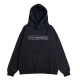 SWEAT RAVE CORE LOGO HOODIE - BLACK