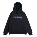 SWEAT RAVE CORE LOGO HOODIE - BLACK SILVER