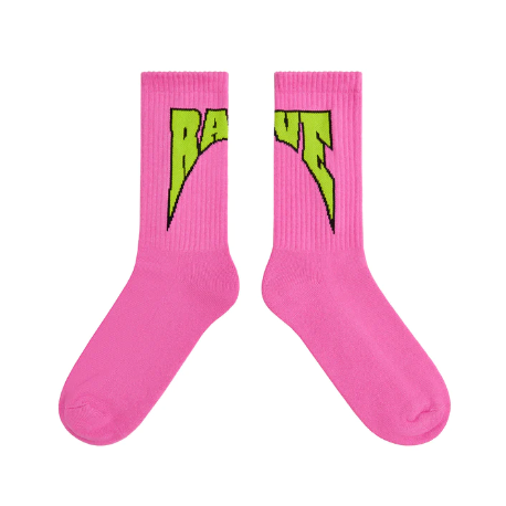 CHAUSSETTES RAVE FACULTY SOCKS - PINK