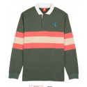 POLO SANTA CRUZ MINI HAND STRIPE LS - SAGE