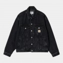 VESTE CARHARTT WIP HELSTON JACKET - BLACK STONE WASHED