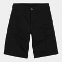 SHORT CARHARTT WIP REGULAR CARGO - BLACK RINSED