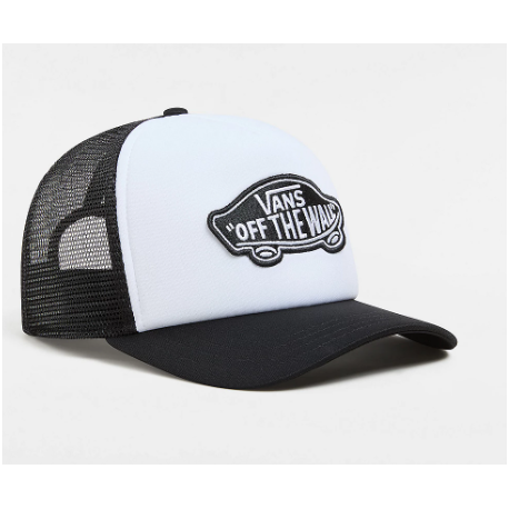 CASQUETTE VANS CLASSIC PATCH CURVED BILL TRUCKER BLACK - WHITE