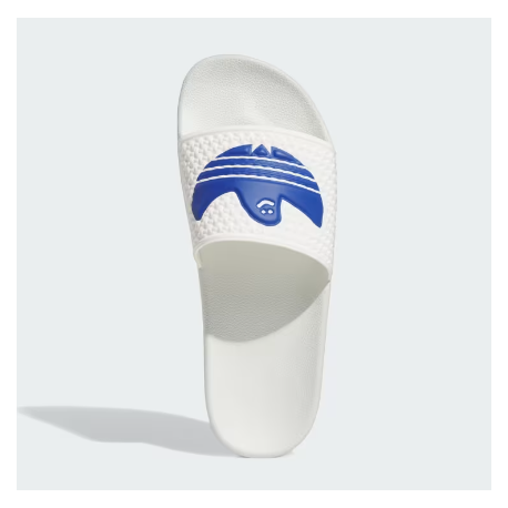 CLAQUETTES ADIDAS SHMOOFOIL SLIDE - CORE WHITE ROYAL BLUE