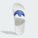 CLAQUETTES ADIDAS SHMOOFOIL SLIDE - CORE WHITE ROYAL BLUE