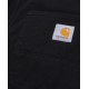 SHORT CARHARTT WIP SINGLE KNEE CANVAS - BLACK RINSED 