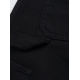 SHORT CARHARTT WIP SINGLE KNEE CANVAS - BLACK RINSED 