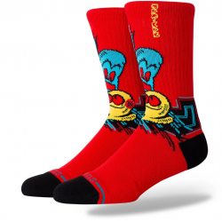 CHAUSSETTES STANCE X PAC-MAN WAKA WAKA WAKA - RED