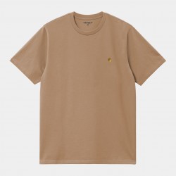 T-SHIRT CARHARTT WIP CHASE - PEANUT GOLD