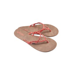 VOLCOM PARTY SNDL ELECTRIC CORAL