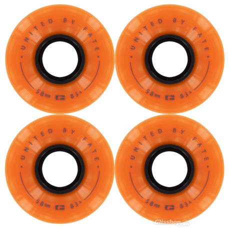 ROUES GLOBE BRUISER WHEEL CLEAR HONEY - 58MM