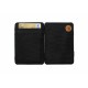 PORTEFEUILLE MAGENTA CASH RUINS MAGIC WALLET - BLACK LEATHER
