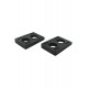 GLOBE SLANT WEDGE RISER PADS - 1/4"-1/2" - BLACK